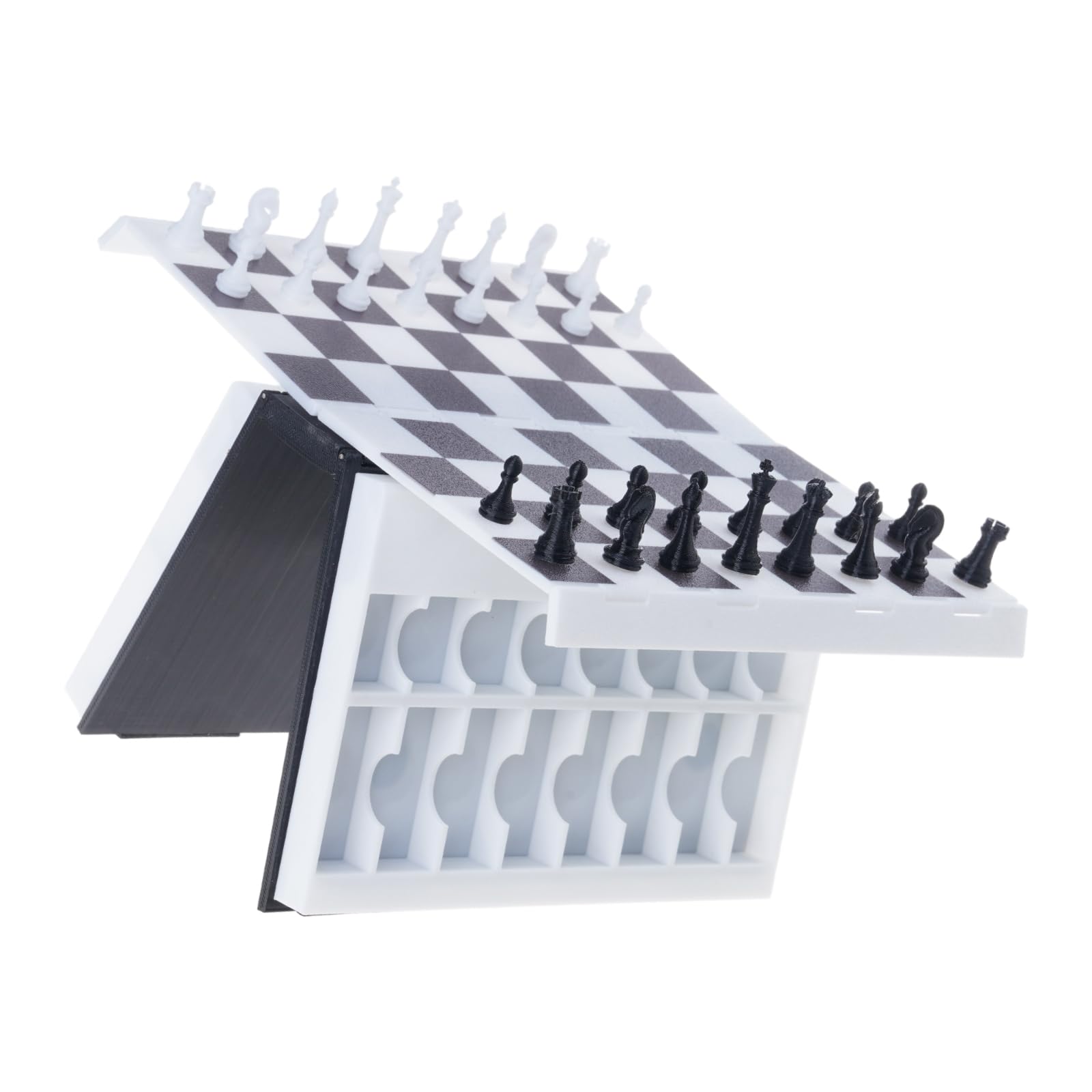 Gioco da tavolo educativo scacchi con libro pieghevole Set scacchiere dal design innovativo migliora le abilità strategiche Set da viaggio per bambini e adulti