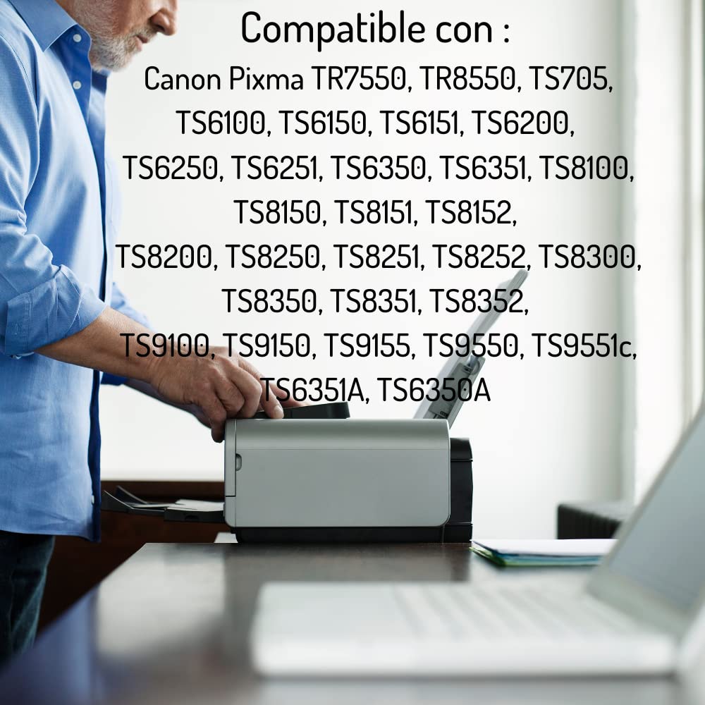 5 cartucce alimentari compatibili con Canon PGI-580 e CLi-581 L'inchiostro alimentare non contiene glutine. Verificare la compatibilità prima dell'acquisto