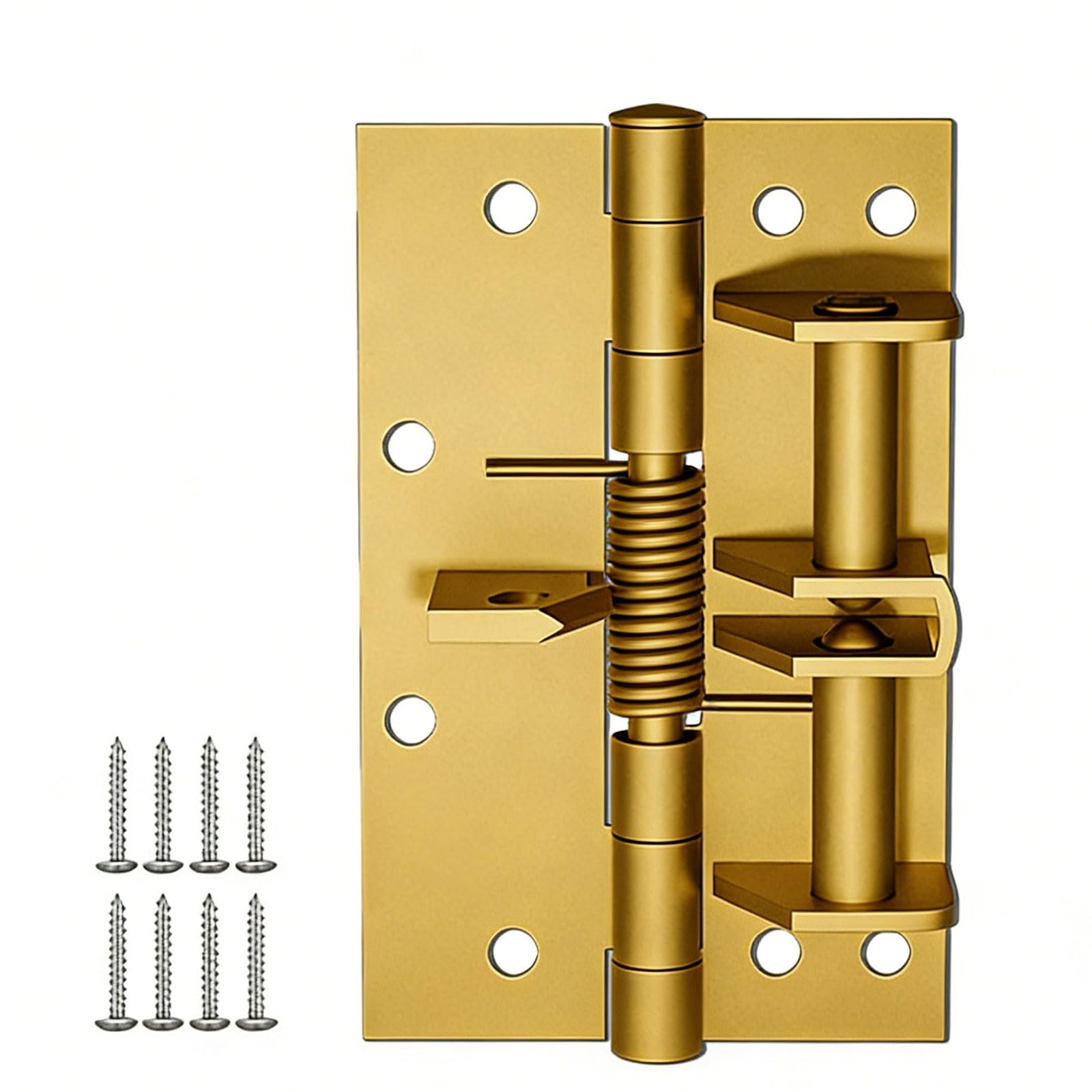 Msioytog Gold Duty Stainless Steel Auto Closing Hinge With Adjustable Tension & Smooth Quiet Operate For Furniture Door Erosion Resistant Joint