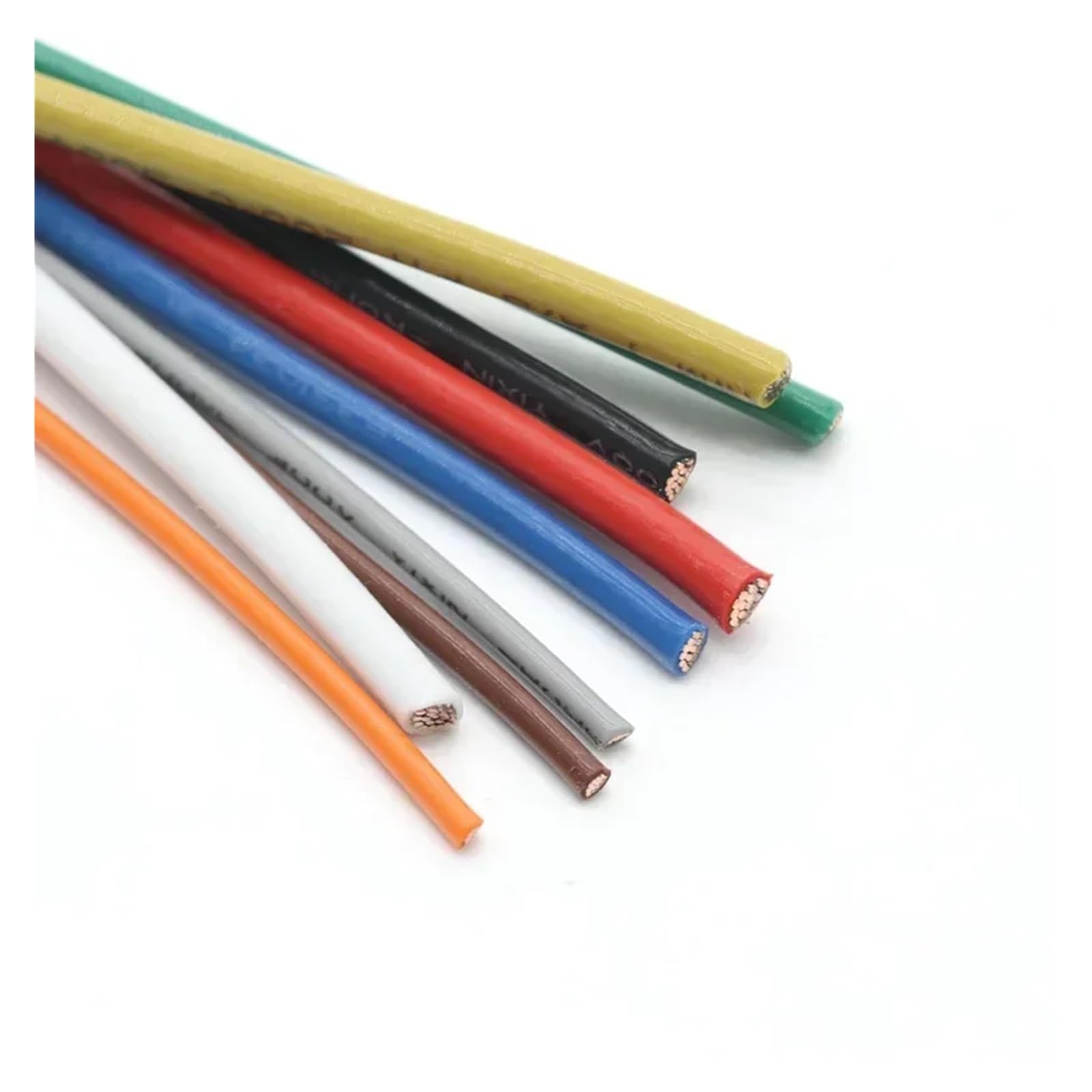 Wire and cable Cable de electrones de alta temperatura aislado de plástico FEP, Cable de PTFE UL1332 de 2/5/10M, 28/26/24/22/20/18/16/14/12/10AWG for impresora 3D Twisted pair shielded cable(Black,5 M