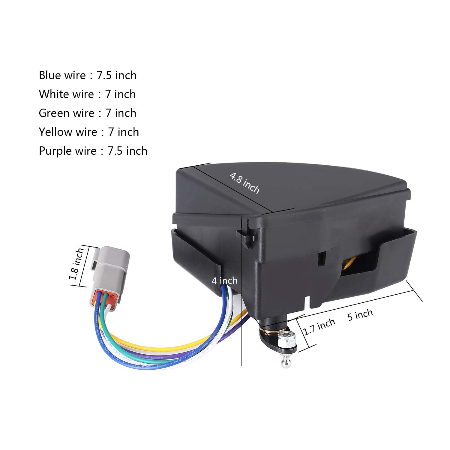 10L0L Golf Cart V-Glide Wiper Switch Assembly Fits Club Car DS 48 Volt G/E (1998-1999) - OEM # 101932003