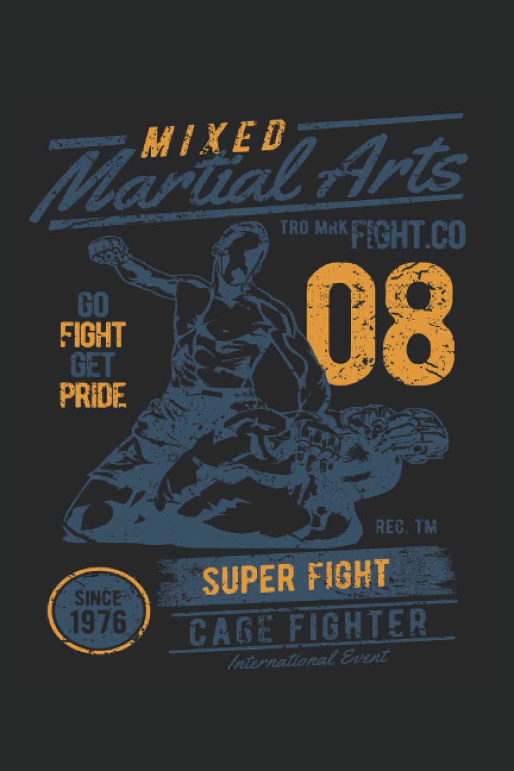 Independently published Mixed Martial Arts Cage Fighter: MMA Fighter Notebook