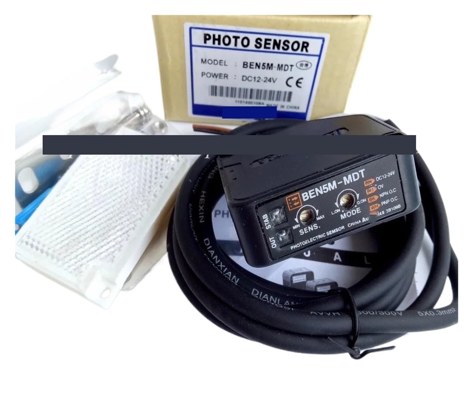 JJKKOZVQF BEN5M-MDT or BEN3M-MDT Retroreflective Photoelectric Switch Sensor(BEN3M-MDT)