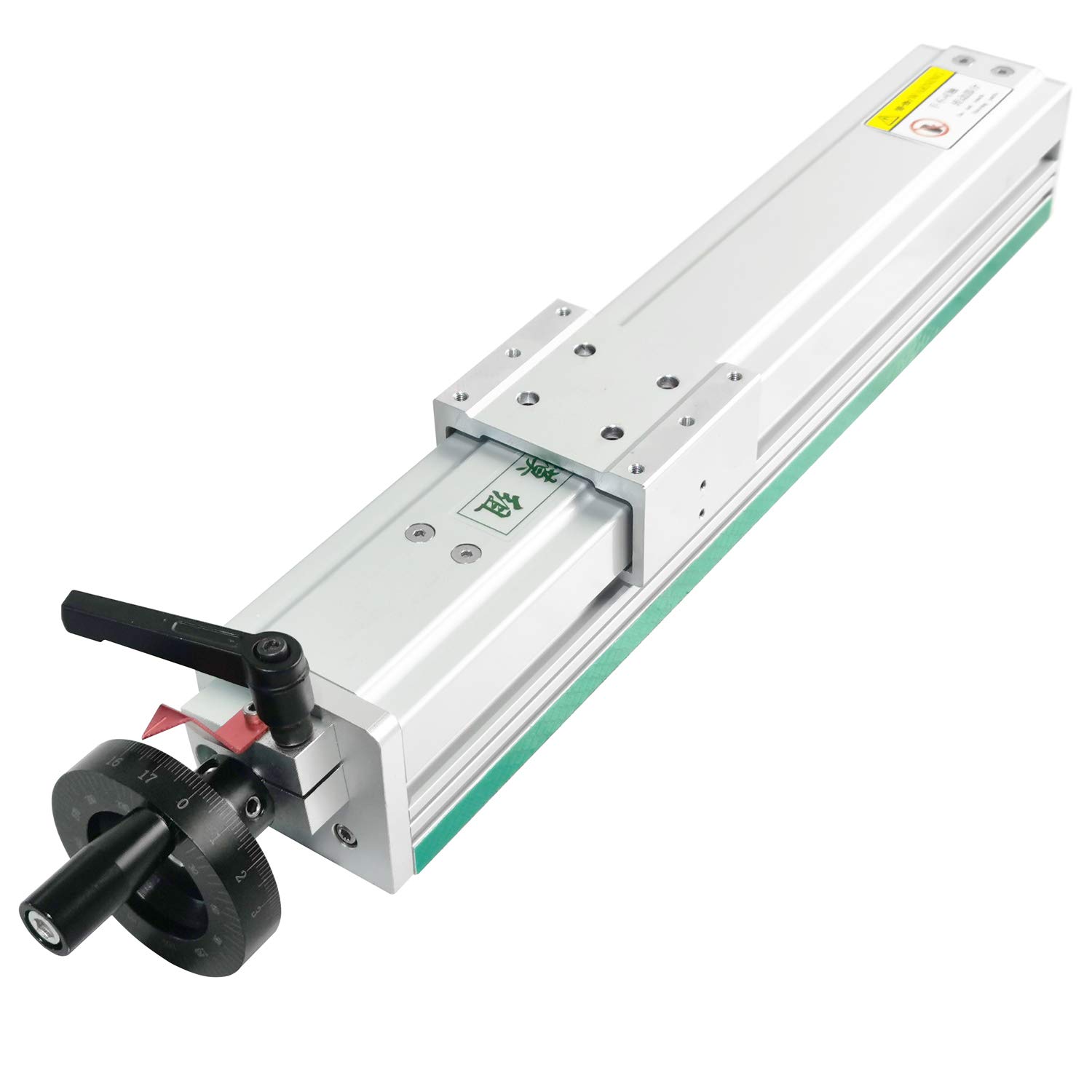 Linear Rail Guide Slide Table 200mm Ball Screw SFU1204 Enclosed Structure Manual Slide Stage with Ruler for DIY CNC Router Controller