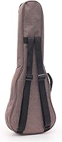 Vista 2 de Funda para ukelele simple de lino, esponja de 0.394 in, portátil, impermeable, bolsa para ukeleles, bolsa de concierto Uke con bolsillo