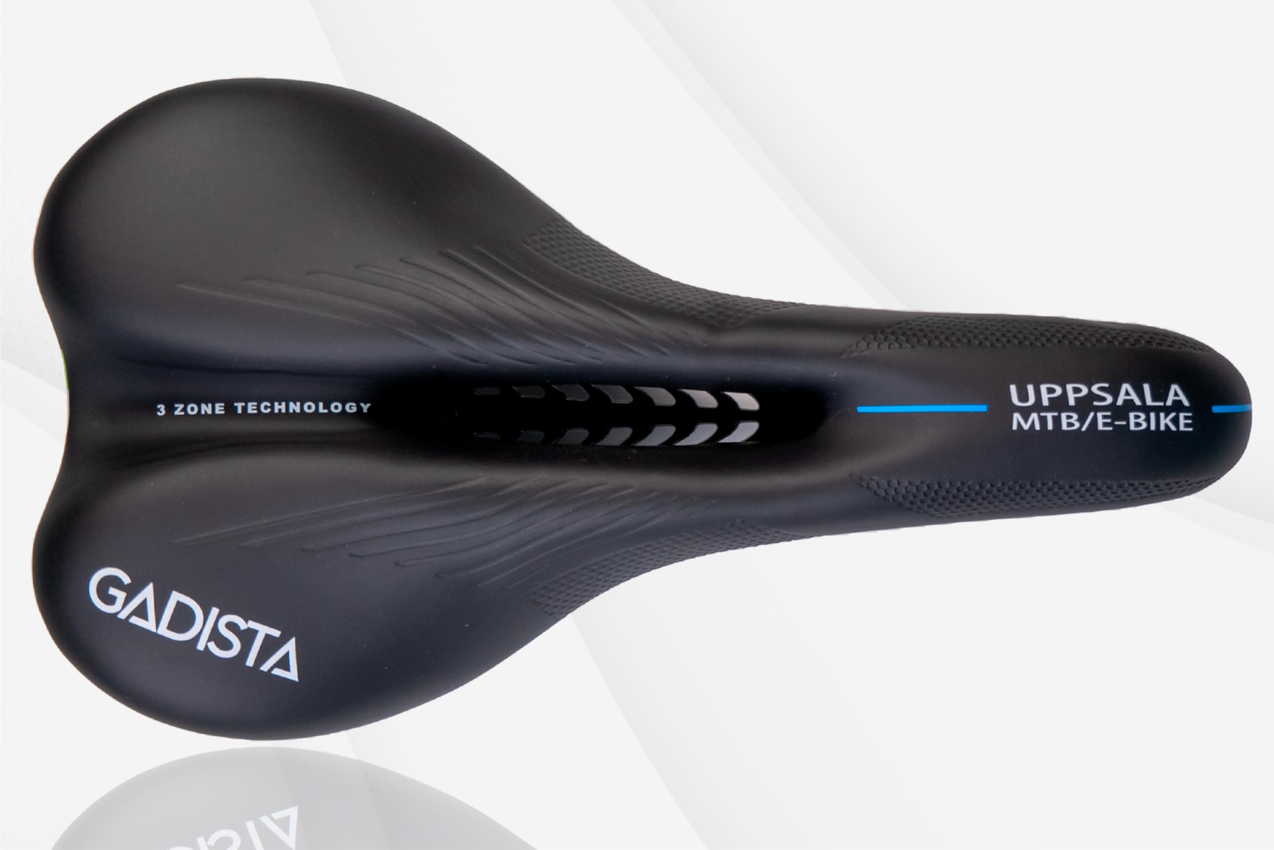 GADISTA France, Selle velo, Selle de velo ultra confortable fait mains en ITALIE avec technologie brevetée 3ZONE, selle VTT étanche pour Hommes Femmes avec Design Ergonomique, accessoire indispensable