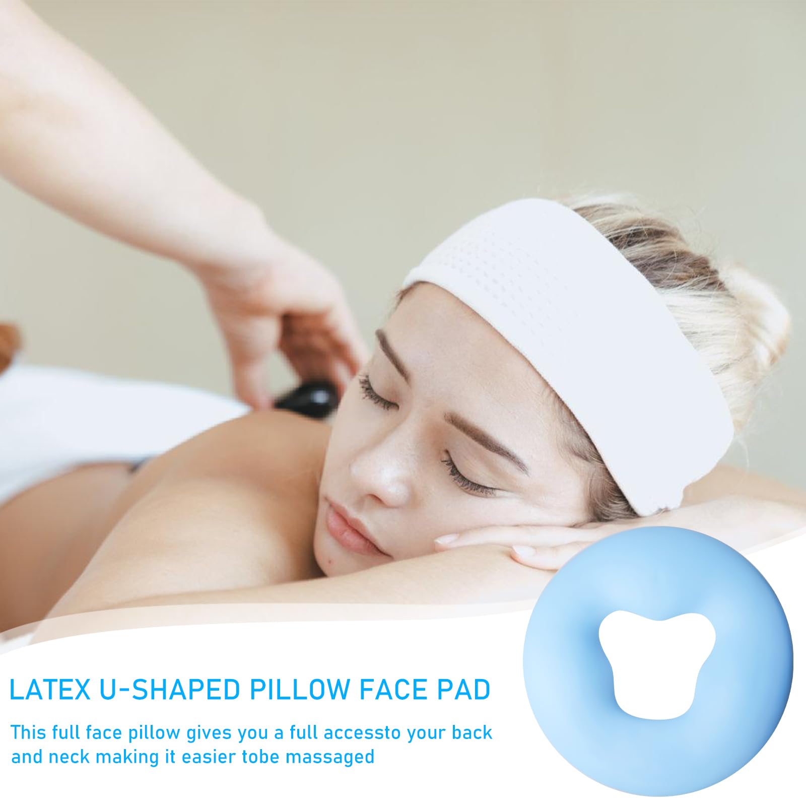Cojín de silicona para spa, cojín facial de silicona, cojín de gel, cojín facial de gel para mesa de masaje, cojín facial de gel, masajeador de belleza, cuidado de la piel, superposición suave cara