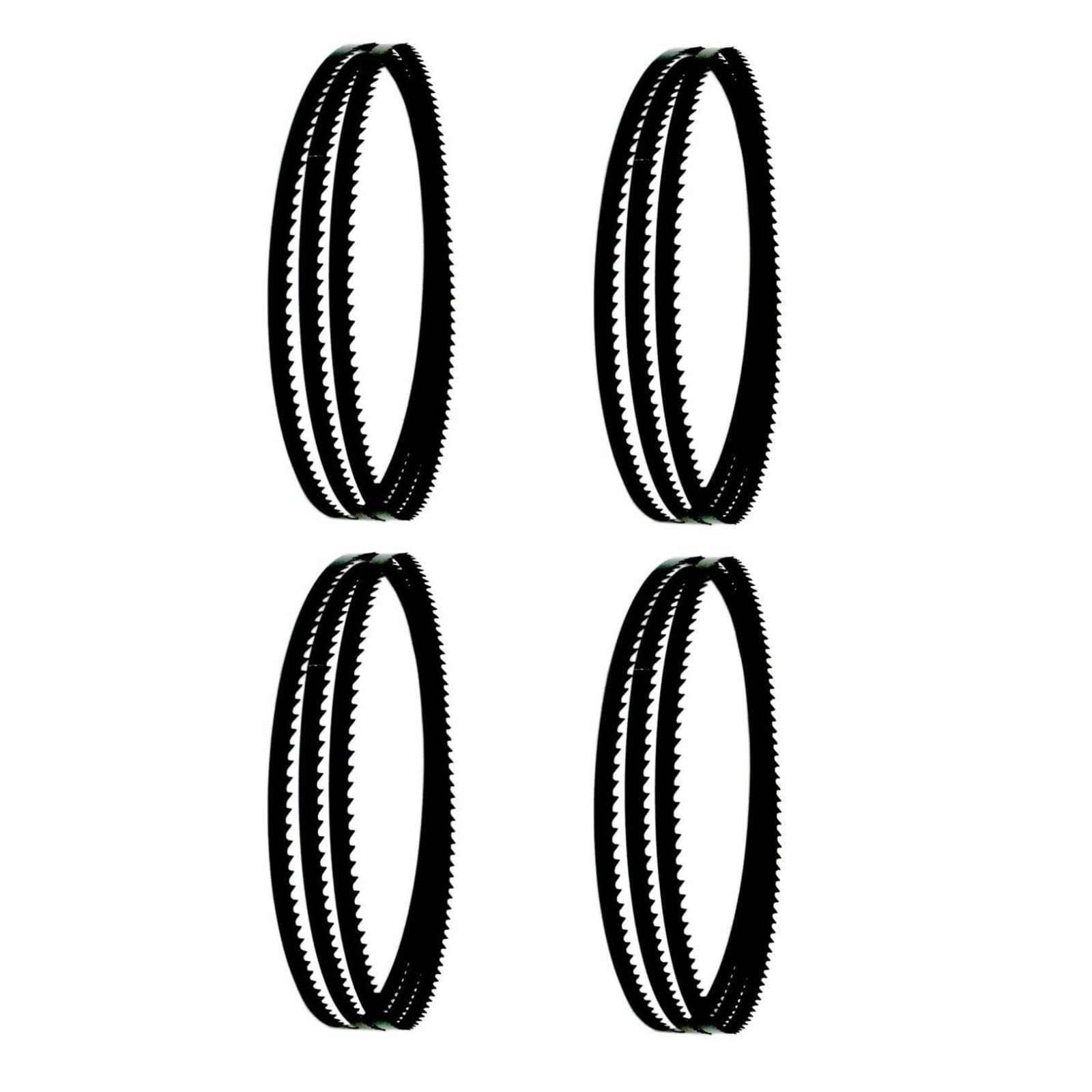 Band Saw Blades, 4Pcs 2500x13x0.35mm Thin Bandsaw Blades 10 TPI Carbon Band Saw Blade for Woodworking Tools