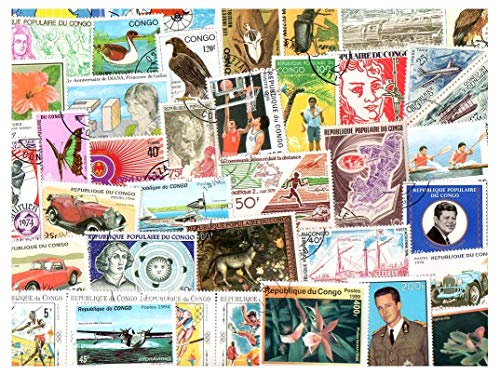 pghstamps Congo Francese 300 Francobolli Differenti Collezione per Collezionisti