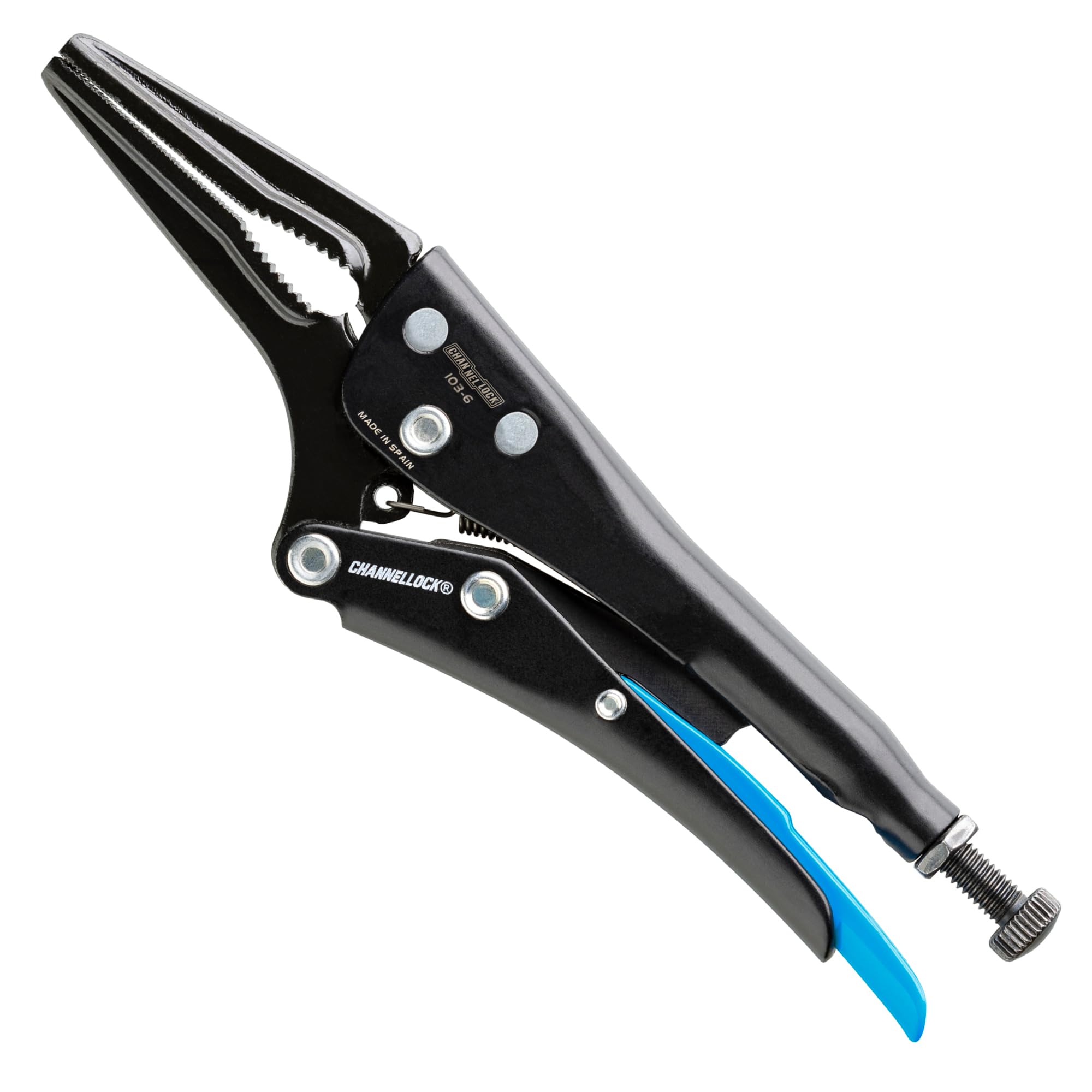 Channellock Combination Long Nose Locking Pliers 103-6 - Epoxy Resin Coating, Forged Steel - 6 In