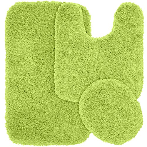 Garland Rug Jazz Nylon Washable 3 Piece Set (Lid, Contour, 21