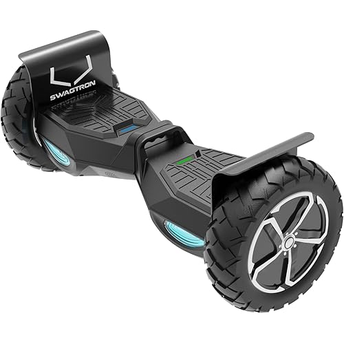 Swagtron Swagboard Outlaw T6 Off-Road Hoverboard - 10" Wheel, 420 lbs Load Capacity, Up to 12 MP