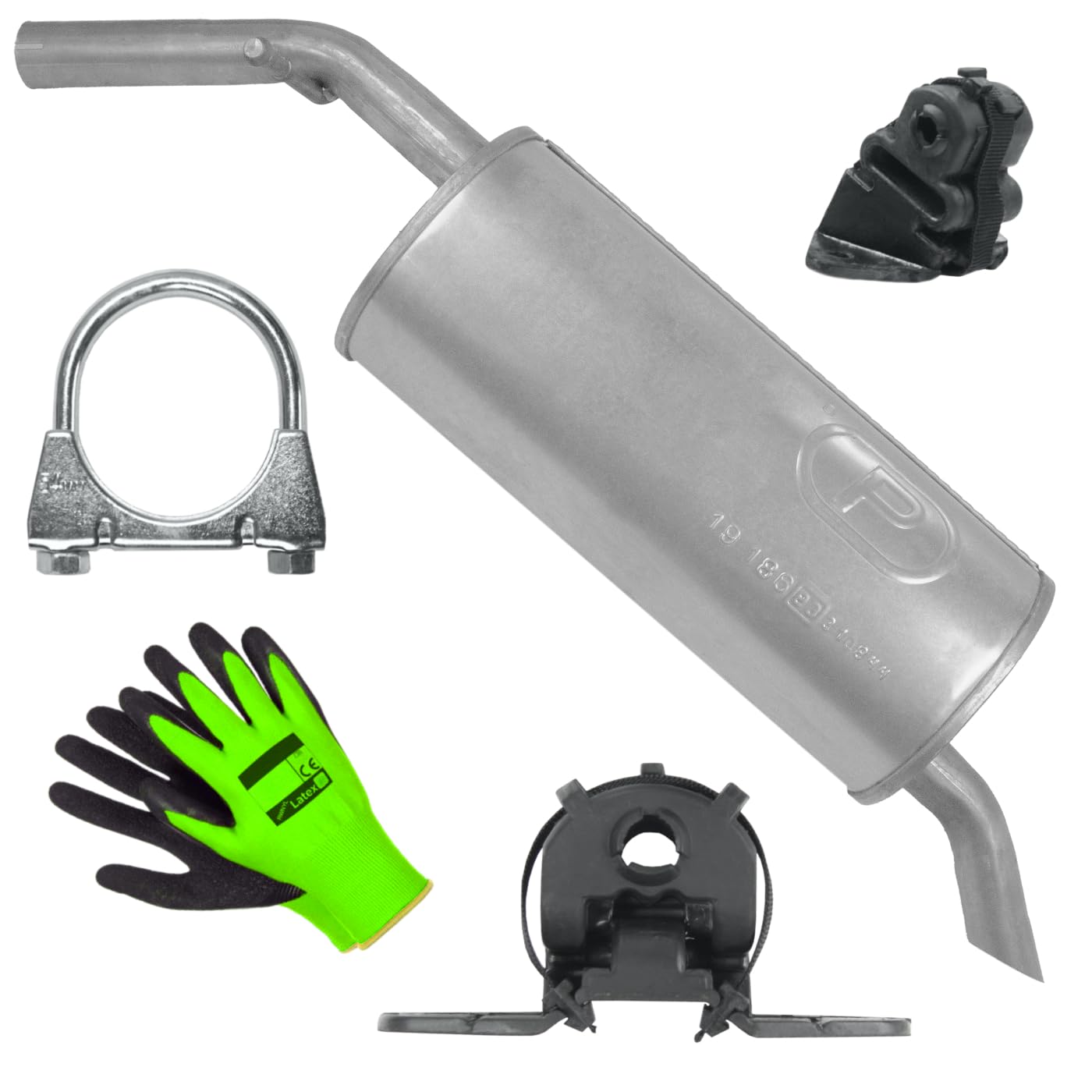POLMOstrow Auspuff für Peugeot 207 1 I 2006-2008 | Endtopf, Motoren: 1.4 | Fließheck, Kombi