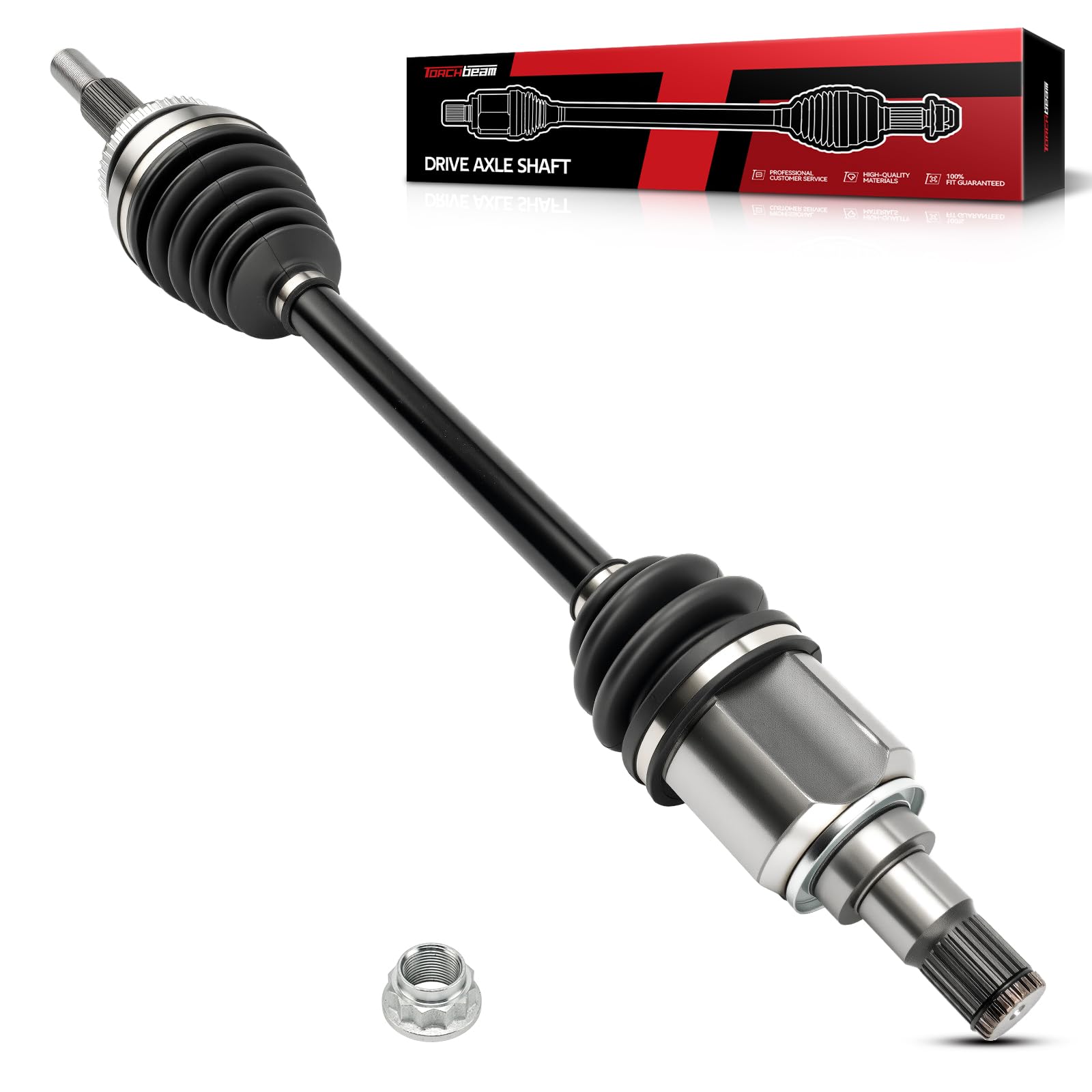 Torchbeam CV Axle Shaft Assembly Compatible with 2011 2012 2013 2014 2015 Toyota Sienna, Front Left CV Axle 66-5397