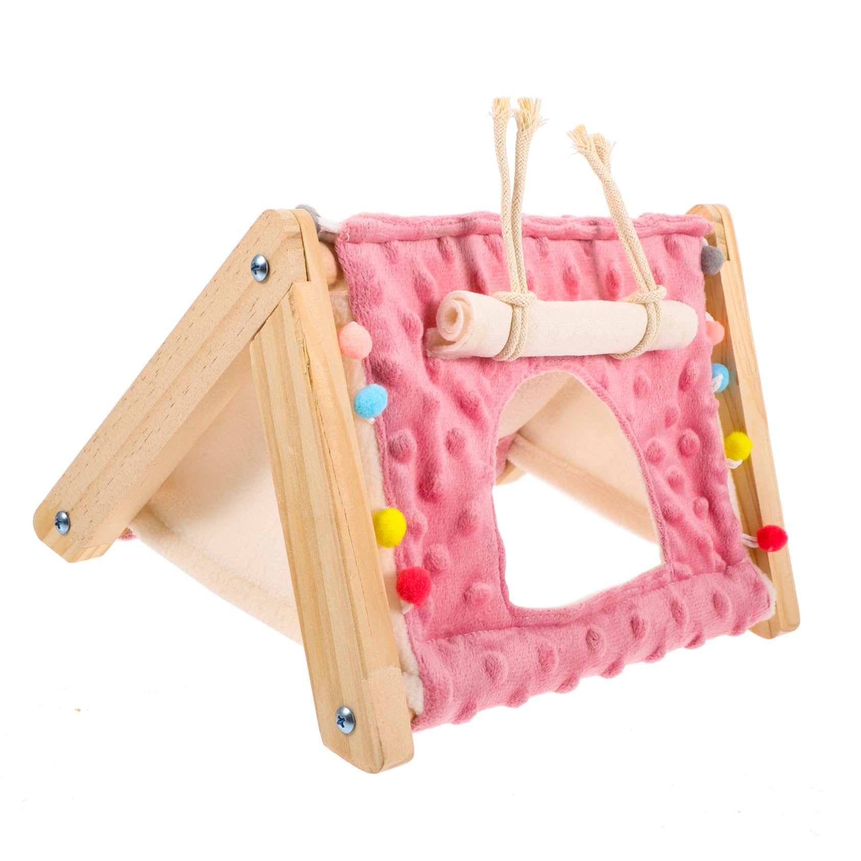 BESPORTBLE 4piezas Casa De Campaña Decorativa para Hámster Refugio Acogedor para Mascotas Pequeñas Nido para Cobayas y Chinchillas Cama Suave y Versátil para Roedores para Esconderse y