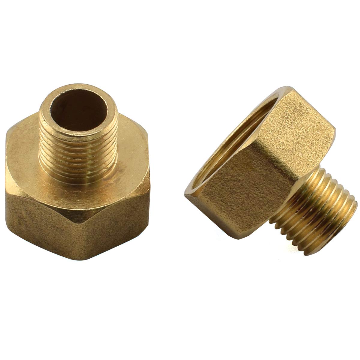 SDTC Tech 2-Pack 1/4" Male Thread to 1/2" Female Thread Brass Pipe Fitting Adapter (B082F4FVNV) Amazon Price History, Amazon Price Tracker