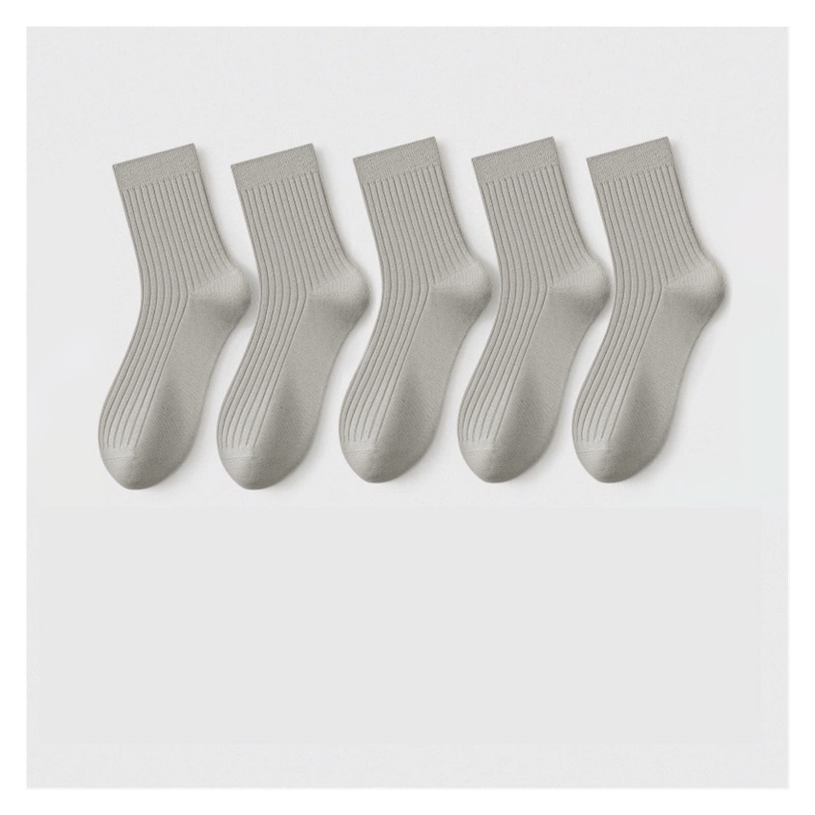 Męskie skarpety bawełniane Zestaw 5 par czarny średniej rur skarpetki Skarpety biznesowe Pończochy sportowe Wygodne Duże męskie skarpetki (Color : G, Size : 39-44)