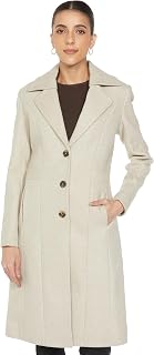 Qube By Fort Collins Women's Knitted Trench Coat - Stylish Longline Design, Lightweight & Warm, Perfect for Casual and For... Price In India