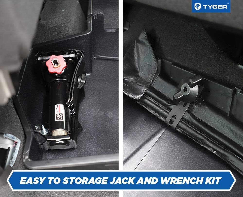 Tyger Auto Underseat Storage Box for 2019-2022 Chevy Silverado/GMC Sierra 1500; 2020-2022 Silverado/Sierra 2500 3500 | Double Cab & Crew Cab New Body Style | Not fit Factory Floor Mats | TG-CB5C2278