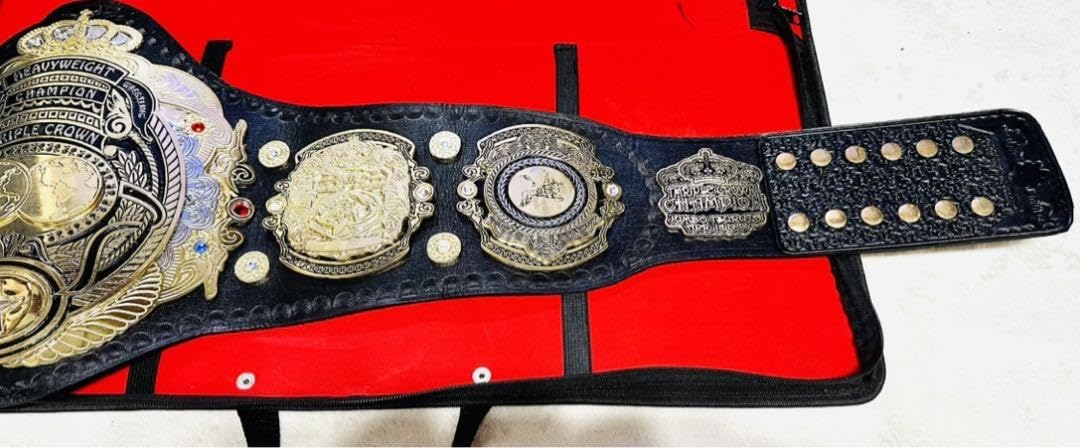 チャンピオンベルト 三冠ベルト インターナショナル ☆極上レア☆ 全日本プロレス 3冠ベルト インターナショナル