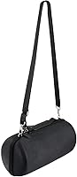 Vista 7 de co2CREA Funda de viaje rígida de repuesto para Bose Portable Smart/Home Speaker Charging Cradle (funda negra triple con correas para el hombro)