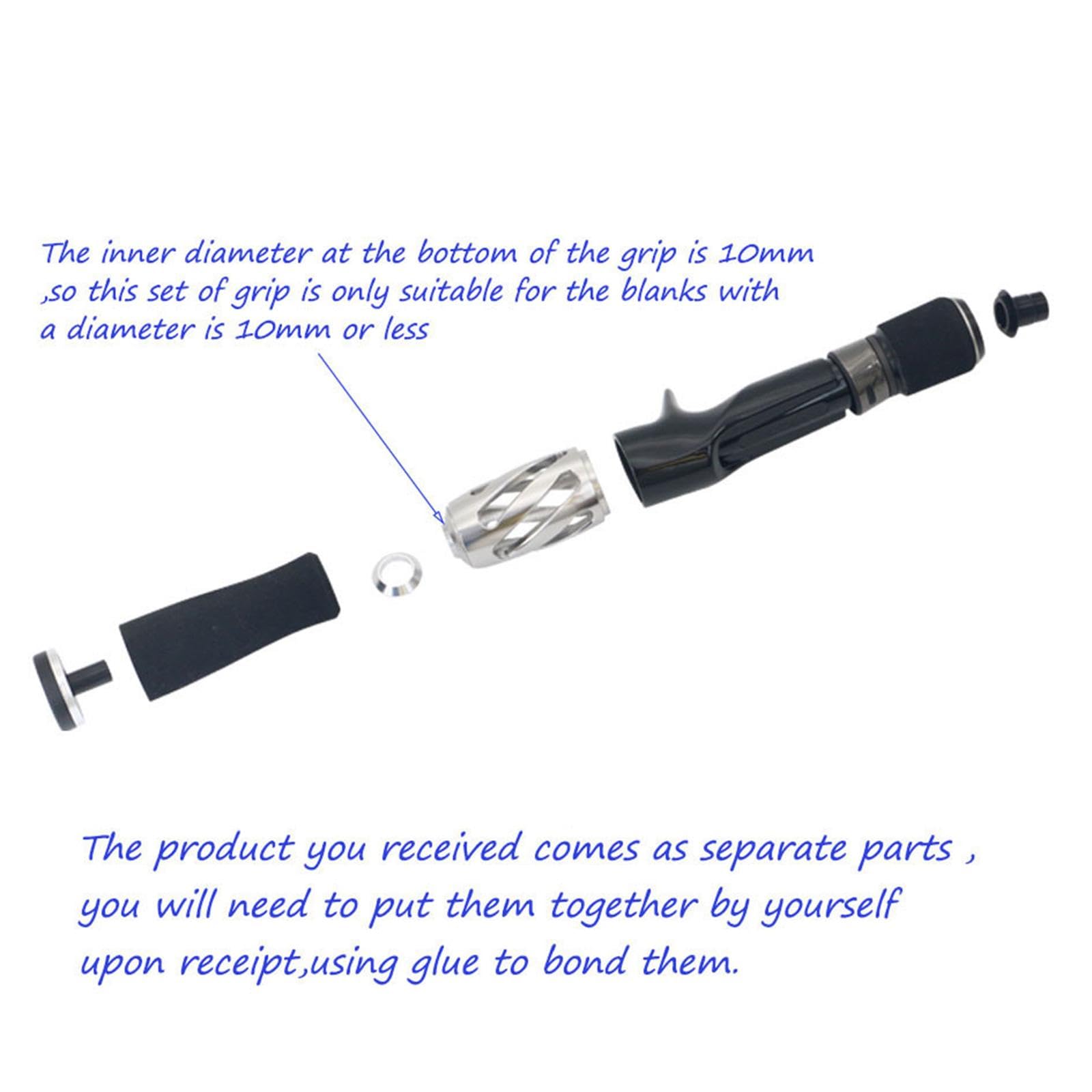 Manico di Ricambio per Canna da Pesca a Jigging Componenti Comodi Accessori Ergonomici Antiscivolo di Porta Mulinello Montaggio Fai da Te