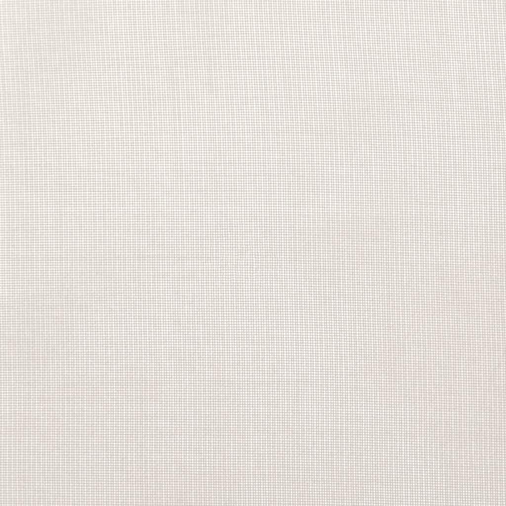 Voile Vorhänge mit Ösen 2er Set Creme 140x245 cm 8 Ösen pro Schal 6 cm Ösendurchmesser Sichtschutz für Fenster Deko Raumteiler Sonnenschutz