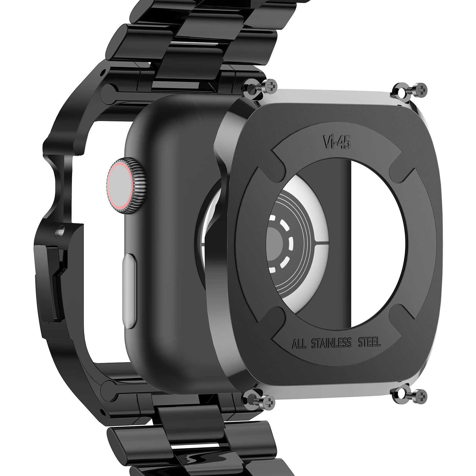 Amazon.co.jp: コンパチブルApple Watch バンド ステンレスケース 