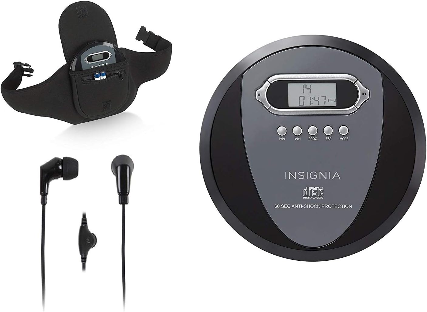 Insignia NSP4112 Portable CD Player with Skip Protection