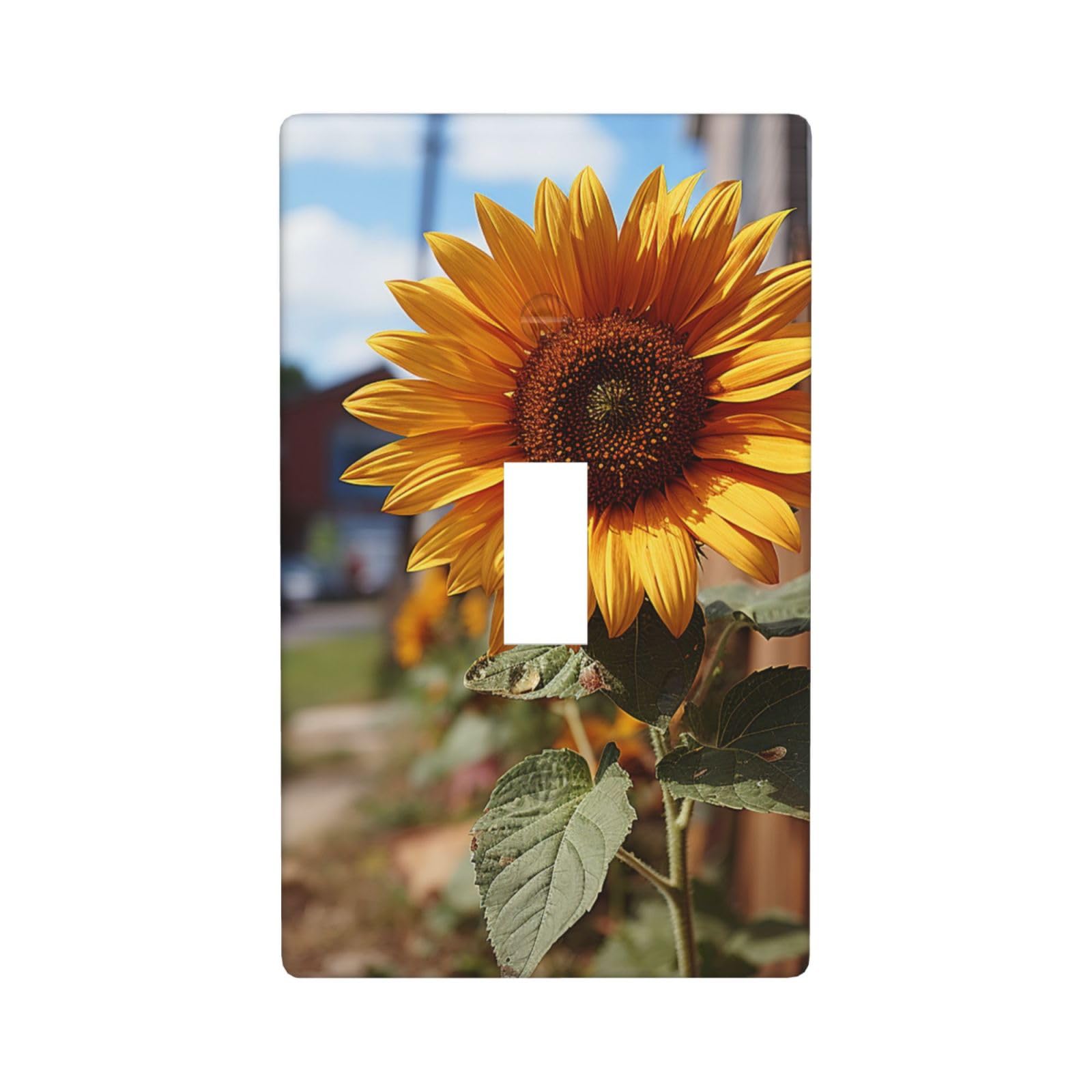 Nonhai Farm Sunflower Decorator Wall Plate Cover Single Toggle Light Switch Cover Wallplates Blank Electrical Rocker Switch Plate Covers For Electrical Outlets Decorative 1 Gang 4.5" X 2.76"