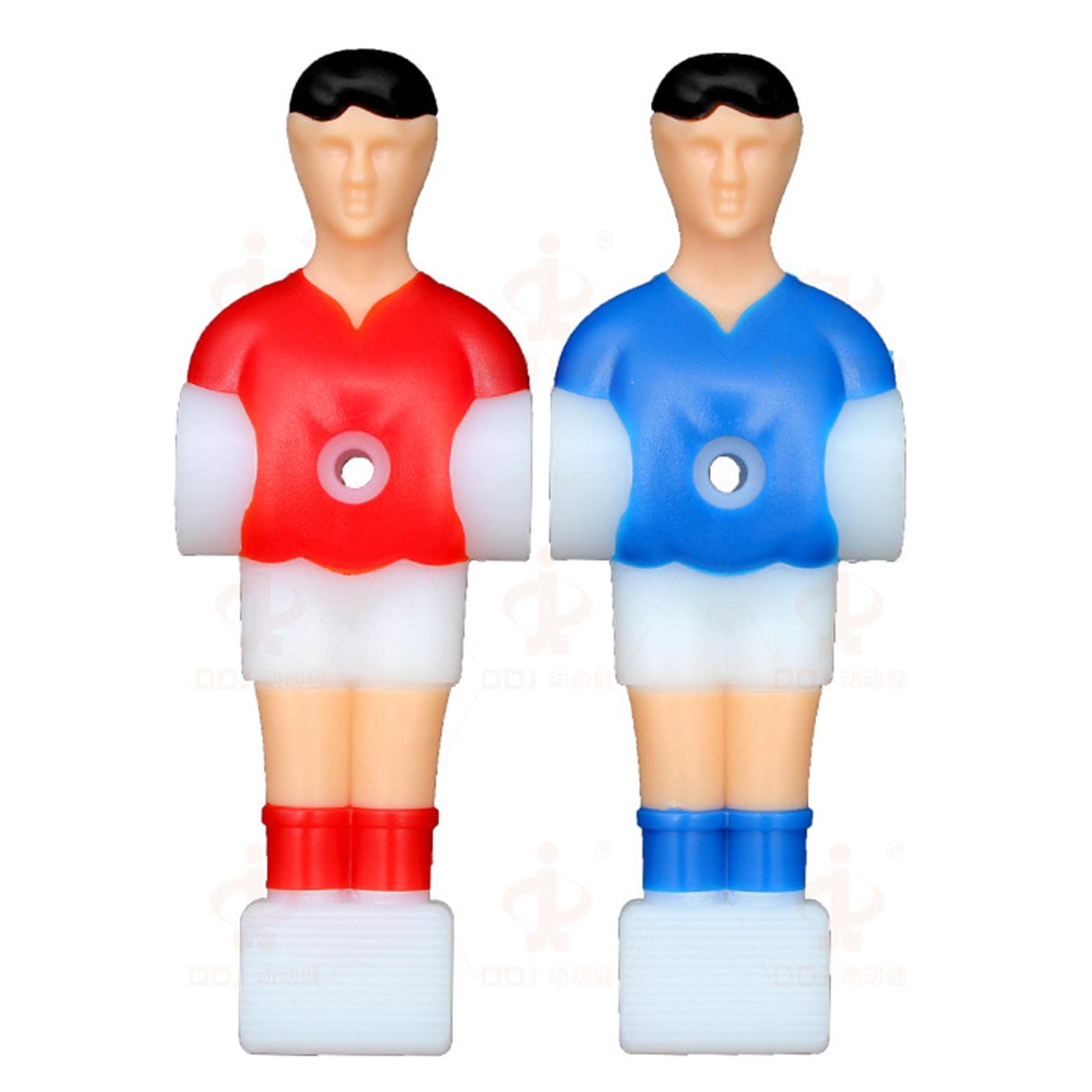 Perfeclan Reemplazo de 11 Uds. de Futbolín para Hombres, Mini Muñeca, Accesorio para Máquina de Futbolín, Rojo Y Azul para Juego