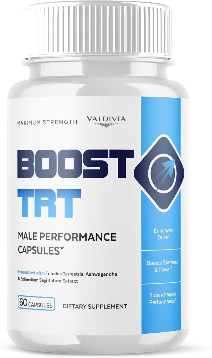 BoostTRT Maximum Strength Capsules - Official BoostTRT Premium Advanced Formula Supplement Natural Daily Support Multivitamin for Overall Health & Wellness, 60 Capsules for 1 Month