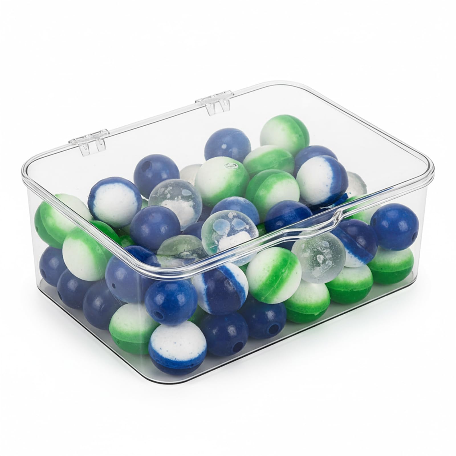 Punorric Flip-Up Dishwasher Tablet Storage Clear Dishwasher Pods Container 4.5L Large Capacity, Laundry Storage Containers to Store Washing Pods Bath Bombs for Kitchen, Laundry and Bathroom