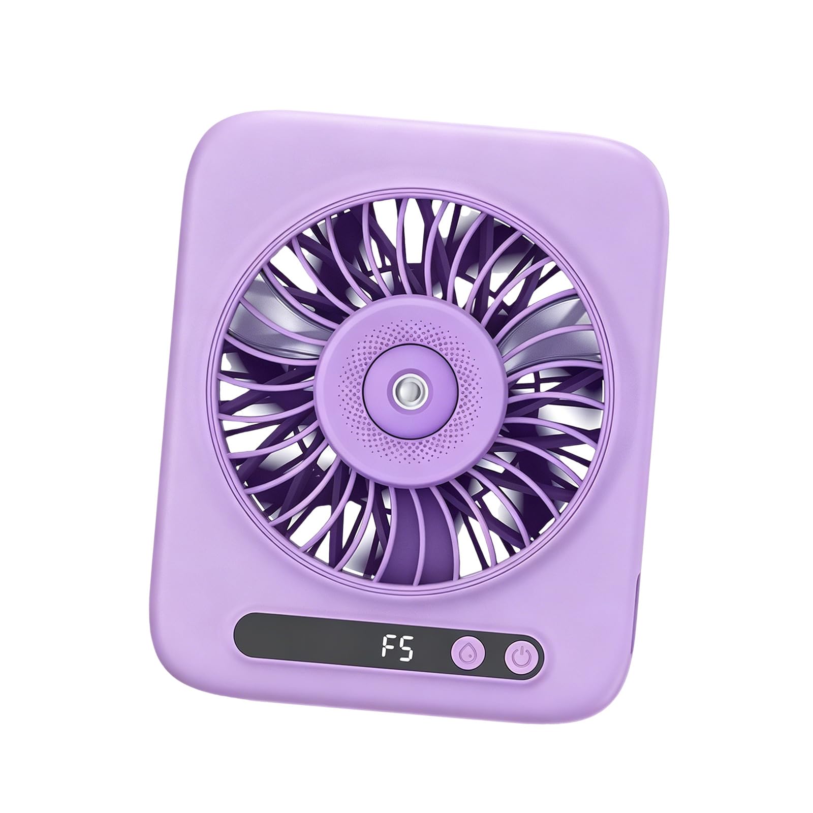 Jazuaiao Battery Powered Tabletop Humidifying Unit with Large Capacity and Lightweight Design Lovely Tiny Desk Fan