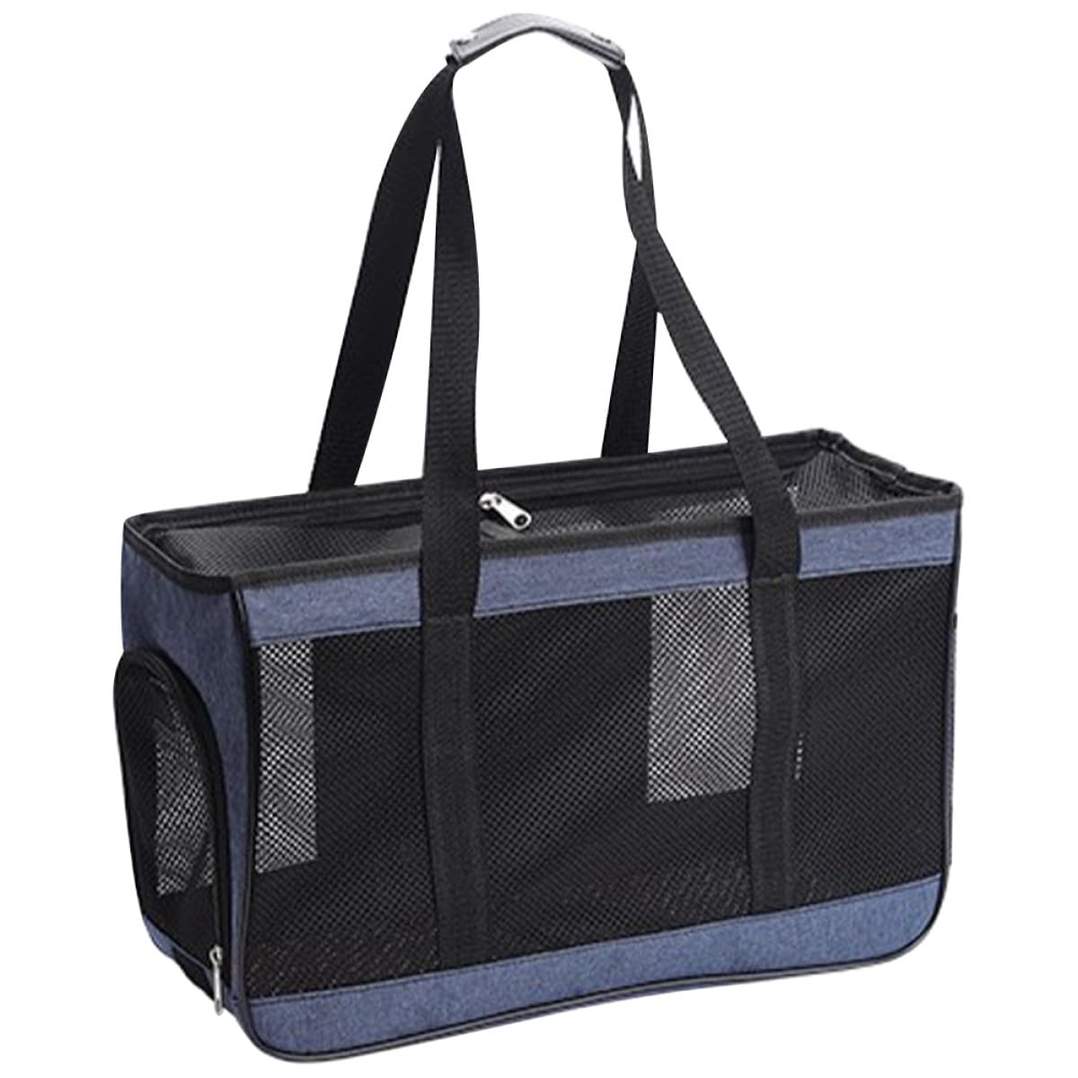 Sac de transport pour animaux de compagnie pliable avec grande maille filet respirante