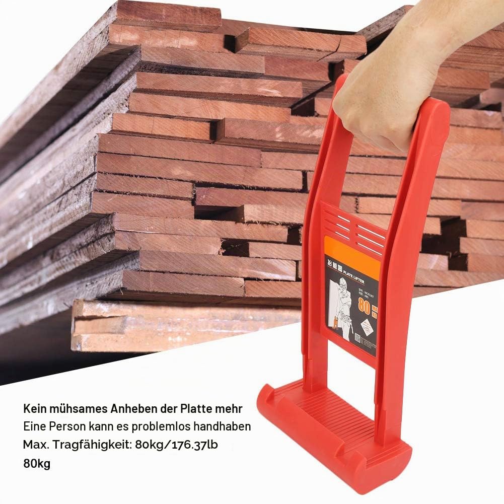 Hyuduo Trockenbau-Werkzeugträger, Plattenträger mit ABS 80kg Tragegriff und rutschfestem Griff für Gipskartonplatten, Plattengreifer Handwerkzeuge Zubehör