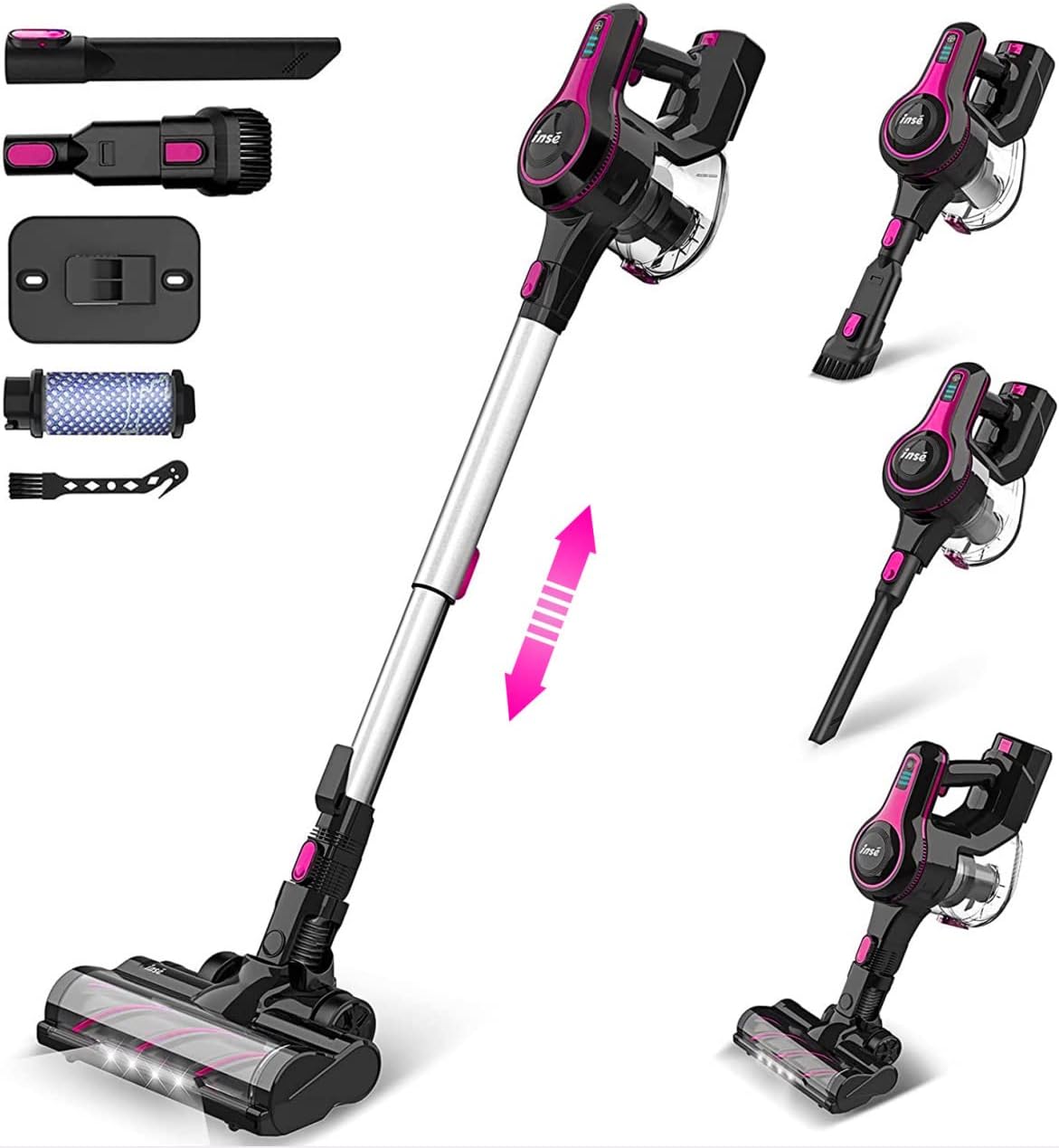 Teppich Bürste Für INSE N5/N3/N6/N6S Staubsauger - Motorisierte Walzenbürste Mit LED