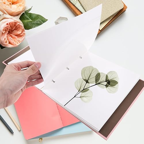 Miniatura 3 de álbum de tarjetas para flores prensadas almacenamiento folleto colección libro espécimen cuaderno de espécimen cuaderno de bricolaje almacenamiento