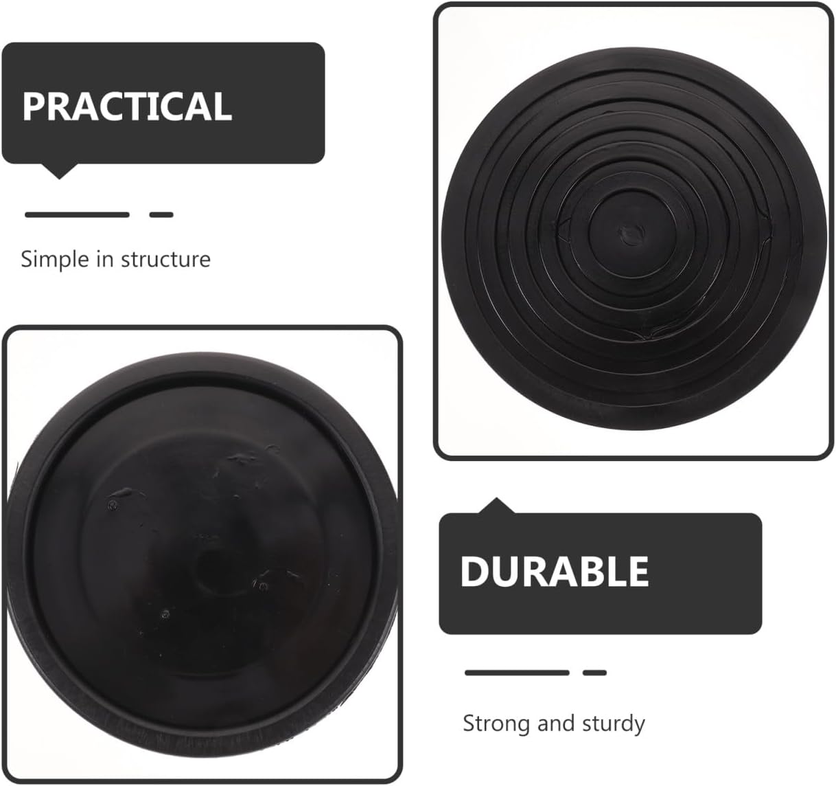 Mipcase 4pcs Exercise Mats for Home Gym Floor Protectors Furniture Coasters Chair Caster Cups Hardwood Floor Furniture Pads