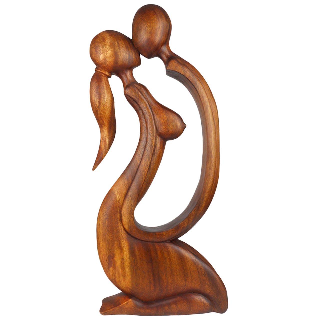 Tokoindah Art-Craft Küssendes Paar aus Suar Holz 60 cm