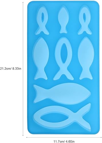 Miniatura 6 de Abaodam 2 moldes de silicona para dulces, molde de 8 cavidades para hornear, molde de resina epoxi, bandeja para cubitos de hielo para chocolate,