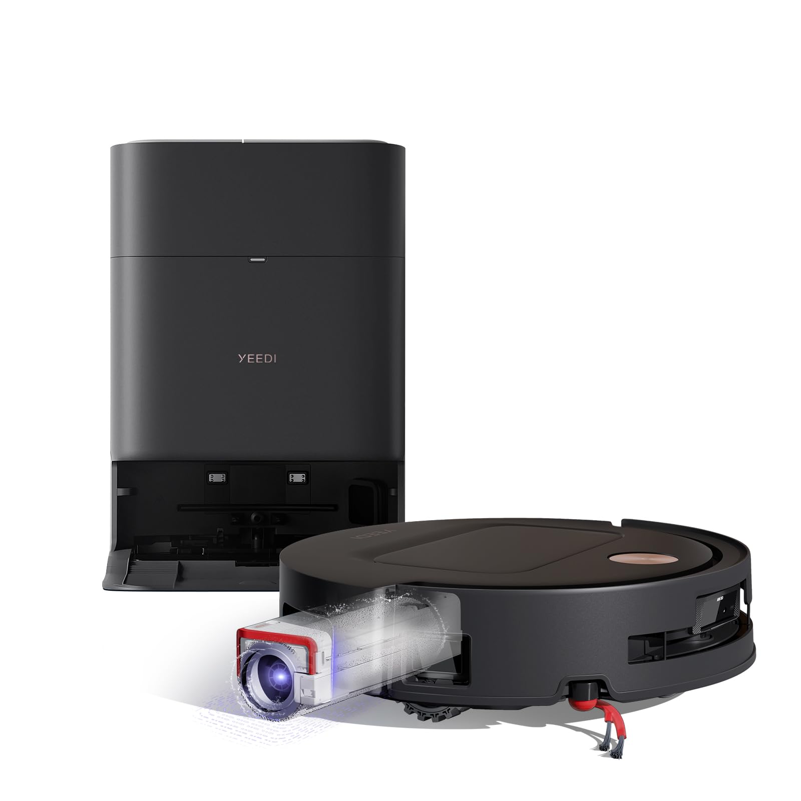 Yeedi by ECOVACS M14 Plus Robot Vacuum and Mop, OZMO Roller Mopping, Black
