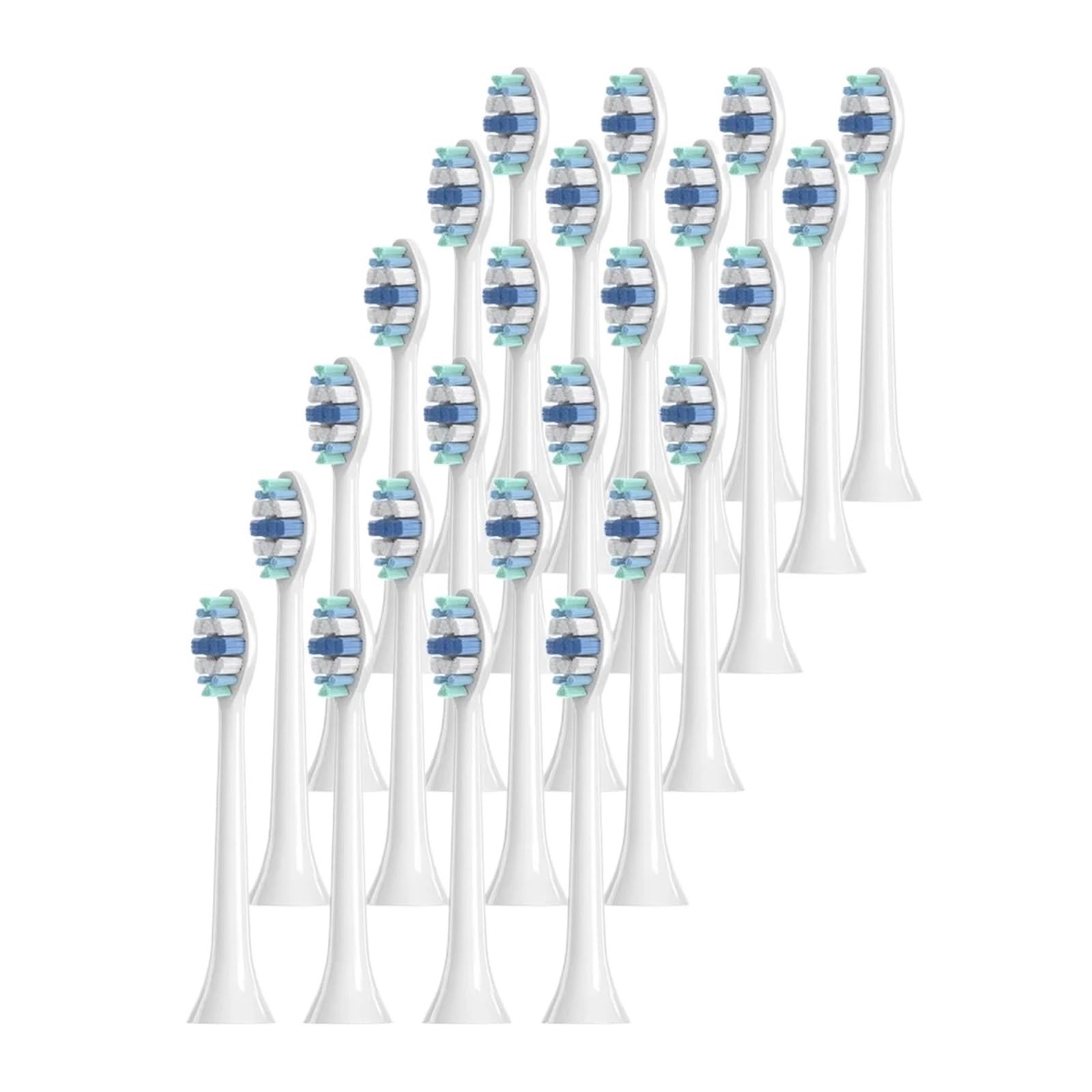 Cabezal De Cepillo De Dientes, Compatible Con Phil Soni,HX3 HX6 HX9 | Cerdas de alta densidad: más cerdas brindan una cobertura más amplia(HX9034P-24Pcs)