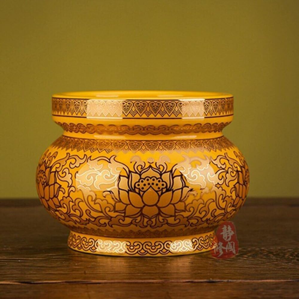 Brûleur d'encens céramique bouddhisme chinois et encensoir lotus