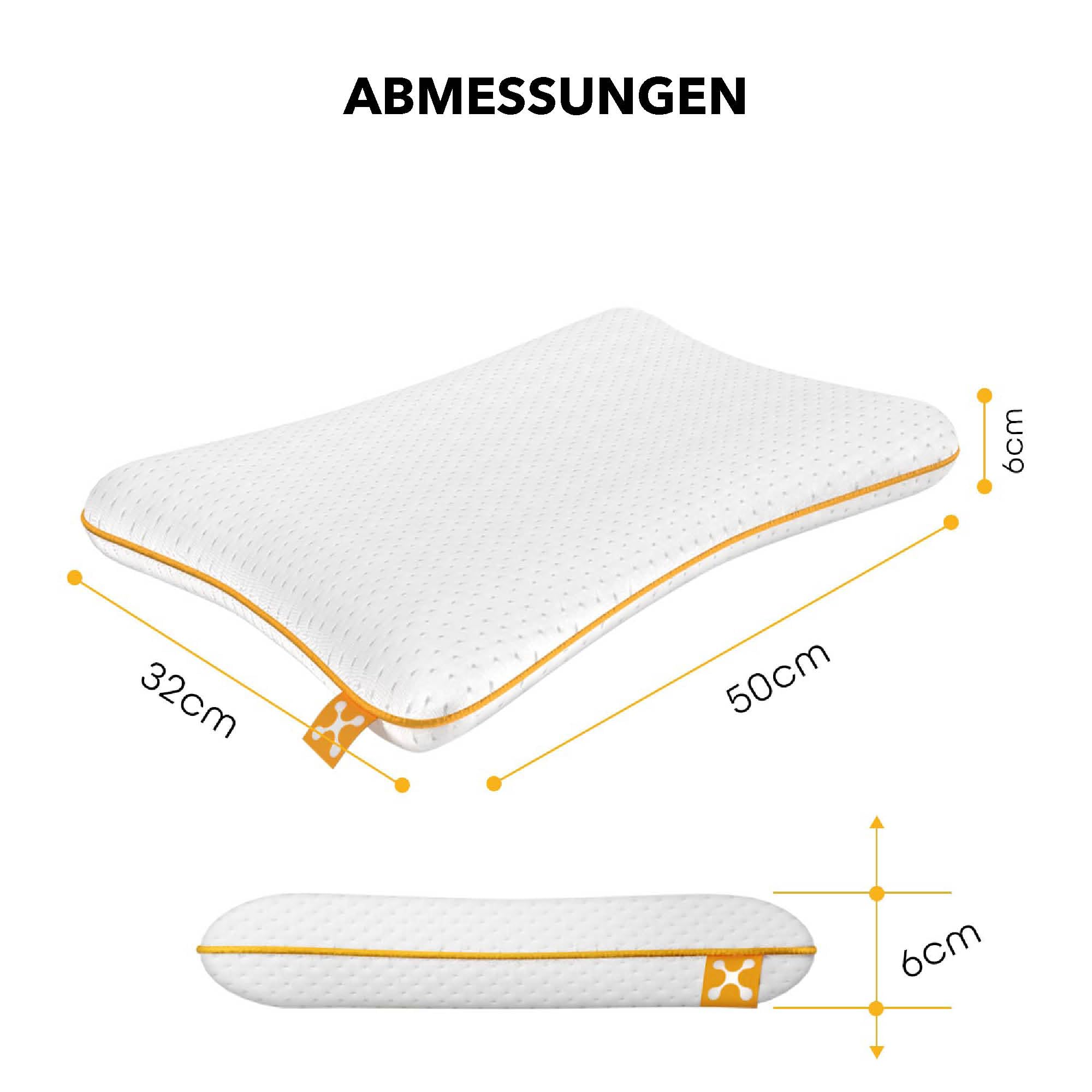 Smartsleep Kinder-Nackenkissen Comfort Pillow – Ergonomisches Memory Foam Kopfkissen mit Luftkanälen