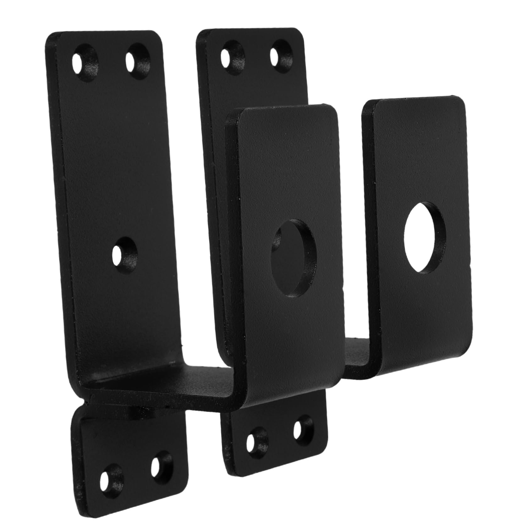 CHILDWEET Lot de 1 Set de Set de Support de Barricade en Acier au Carbone, Forme en U, Charge Lourde, pour Porte D’appartement, Sécurité Maison