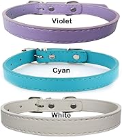 Vista 9 de Love Dream Collares de cuero para identificación de cachorros, 14 unidades, de poliuretano suave, ajustables, para identificación de arena