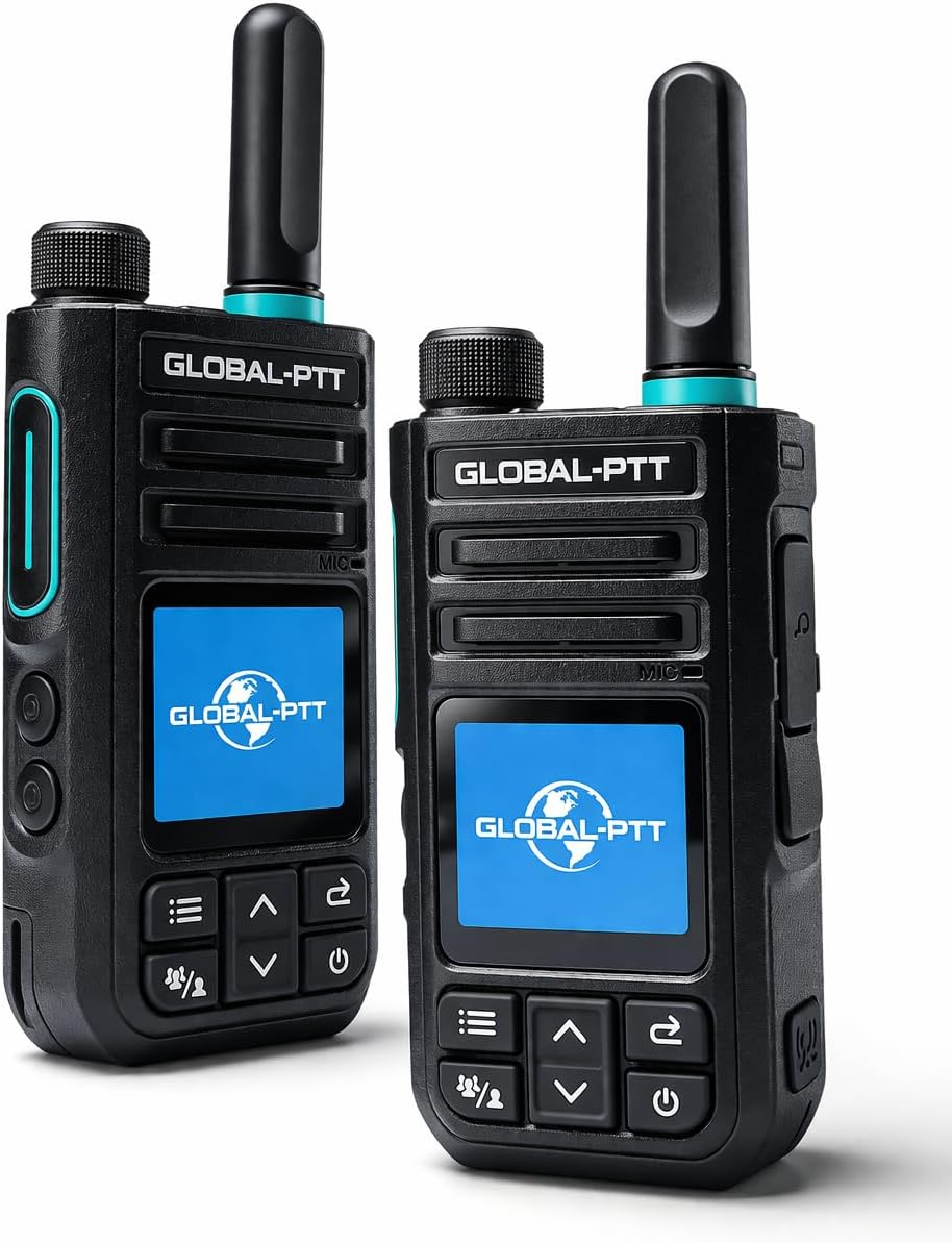 global-ptt G9 PoC Radio Unlimited Range – Nationwide Push to Talk Walkie Talkies with Pre-Installed SIM, 4G LTE Multi-Carrier Two Way Radio, Lifetime Free Platform, App Compatible, Group Call (2)