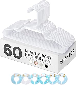 Pants Hangers 10pack 30pack 60pack (White, 20 Pack)