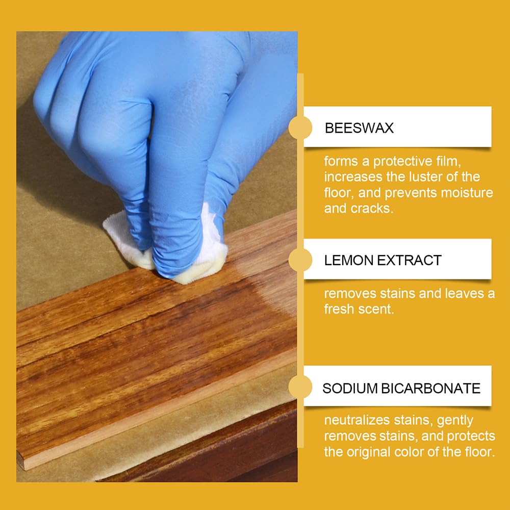 Beeswax Wood Polish Spray - Acabado Profesional Sedoso Con Cera De Abeja Para Nutrir, Proteger Y Dar Brillo, Spray Natural Para Limpiar Y Restaurar Muebles Y Suelos De Madera (4PC)